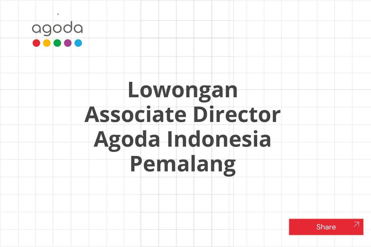 Lowongan Associate Director Agoda Indonesia Pemalang