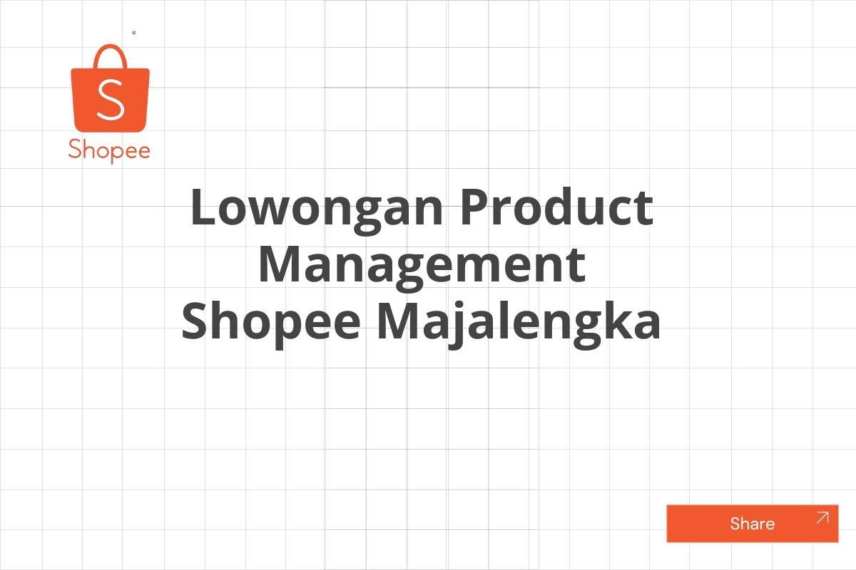 Lowongan Product Management Shopee Majalengka