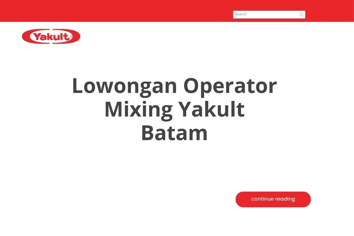 Lowongan Operator Mixing Yakult Batam