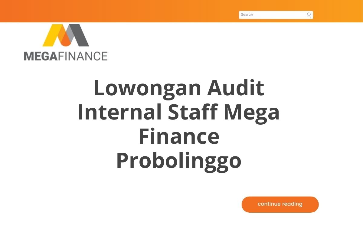 Lowongan Audit Internal Staff Mega Finance Probolinggo